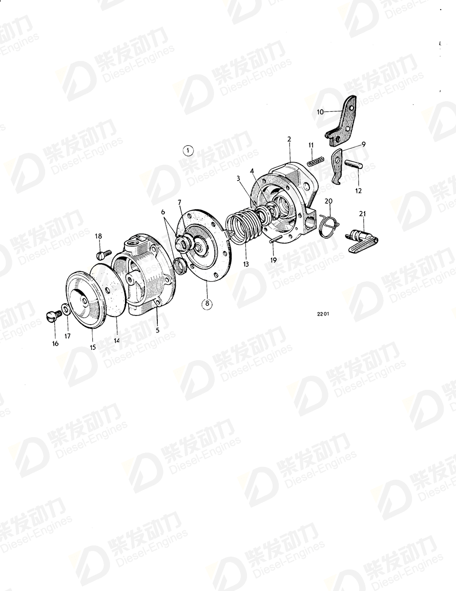 VOLVO Lock pin 480309 Drawing